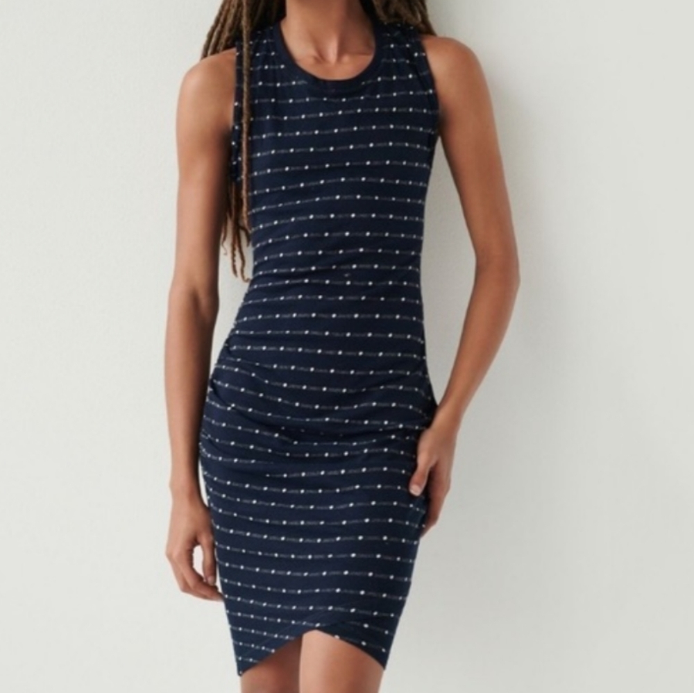 Saturday Sunday Caryn Ruched Tulip Hem Dress